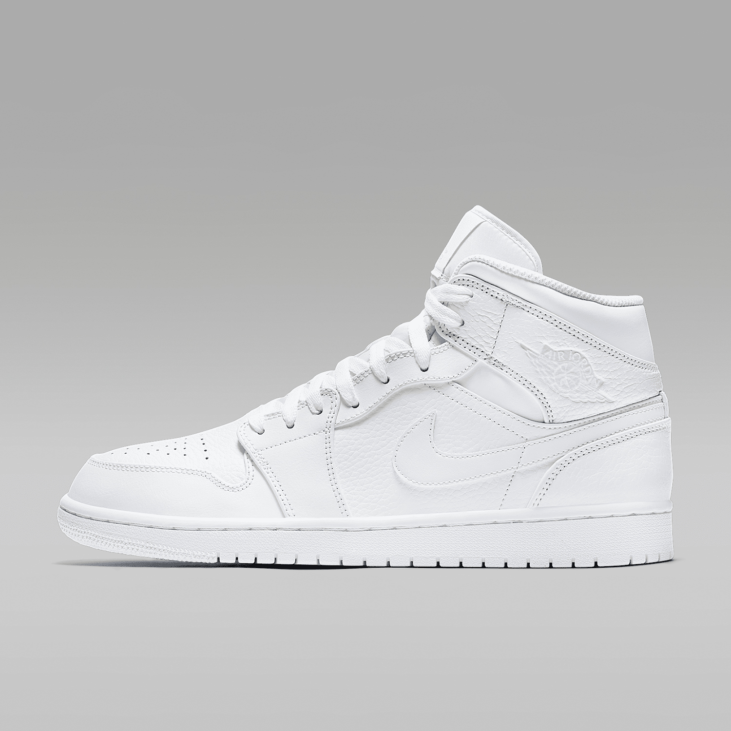 Nike/耐克正品JORDAN 1 MID男士时尚潮流篮球鞋554724-109 - 图0