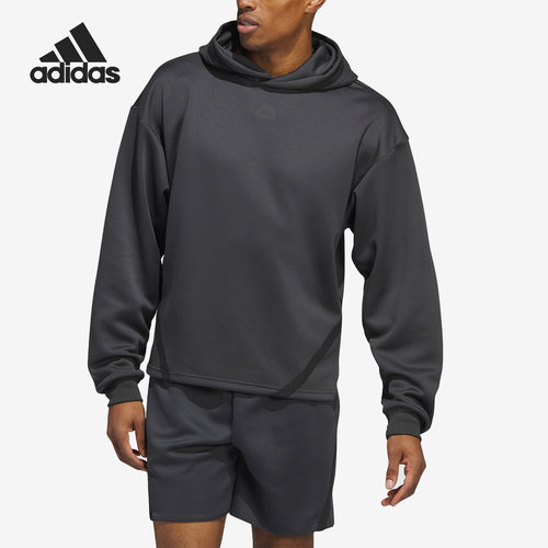 Adidas/阿迪达斯正品春季新款男子篮球运动连帽卫衣IC2418 - 图0