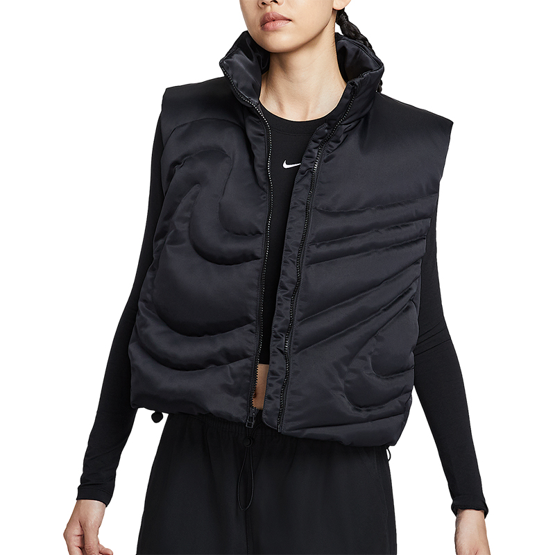 Nike/耐克正品Sportswear女士立领保暖时尚羽绒马甲IH8008-010 - 图3