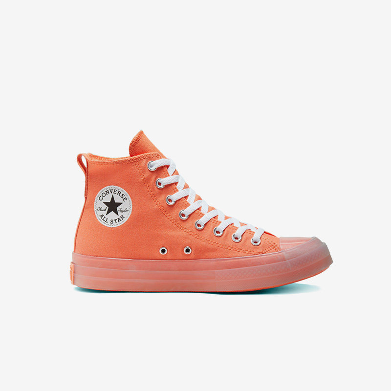 Converse匡威 All Star CX亮橙色水晶果冻底高帮帆布鞋 168567C - 图0