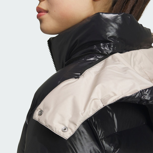 Adidas/阿迪达斯官方正品三叶草女士保暖运动连帽羽绒服JD3782 - 图2