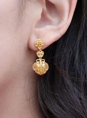 祈祥•古法吉兆系列梦金园项链铜镀金手链戒指如意福迭套饰