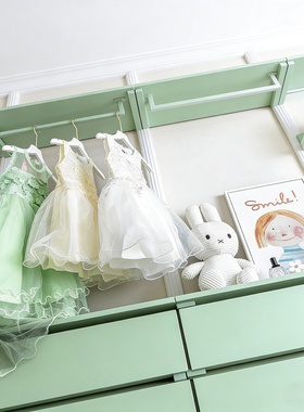 现代系儿童房衣帽间陈列组合样板间女孩房装饰饰品童装店拍照道具