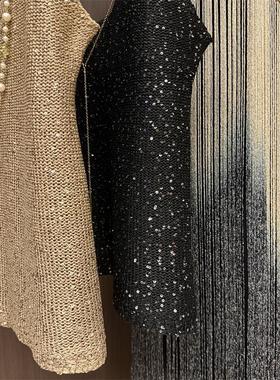 轻奢样板间衣柜衣帽间女士黑金服装饰品组合搭配饰软装全屋定制