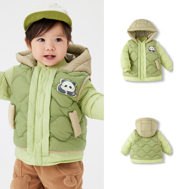 反季品牌儿童轻薄羽绒服马甲套2024新款儿童冬季保暖外套宝宝冬装,淘宝优惠券,粉丝福利购,淘宝优惠卷