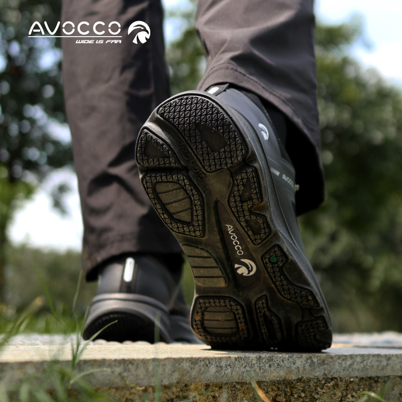 AVOCCO宽楦通勤男鞋快速鞋带轻便高脚背耐磨防滑防水运动鞋146 S,淘宝优惠券,粉丝福利购,淘宝优惠卷