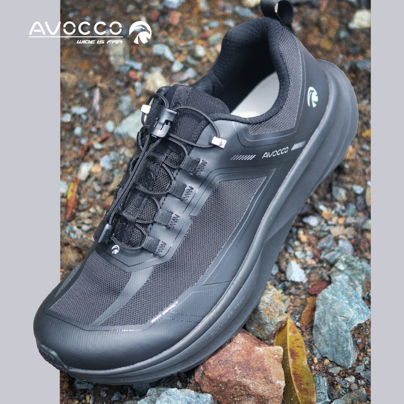 AVOCCO宽楦通勤男鞋快速鞋带轻便高脚背耐磨防滑防水运动鞋146 S,淘宝优惠券,粉丝福利购,淘宝优惠卷