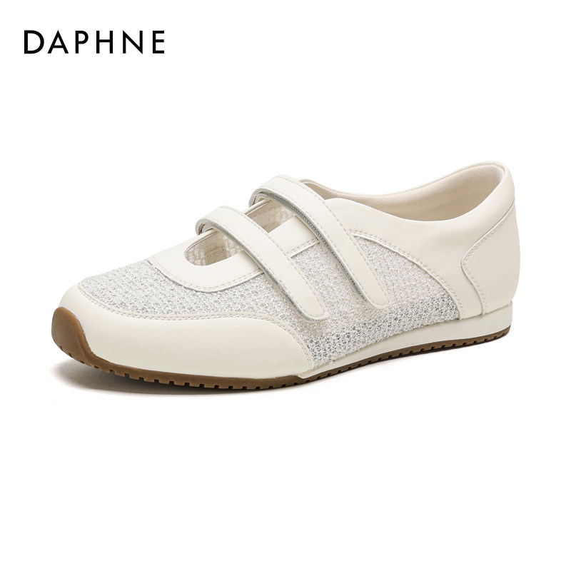 达芙妮玛丽珍鞋2026春季新款魔术贴日常平底镂空透气时尚单鞋女款,淘宝优惠券,粉丝福利购,淘宝优惠卷