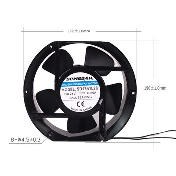 ຜູ້ຜະລິດ Shengshida ສະຫນອງໂດຍກົງ DC17251 DC brushless cooling fan 12v/24v ball axial flow fan cooling fan