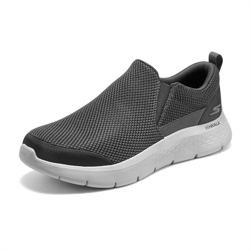 Skechers斯凯奇男鞋秋冬透气舒适高回弹一脚蹬轻便散步缓震健步鞋,淘宝优惠券,粉丝福利购,淘宝优惠卷