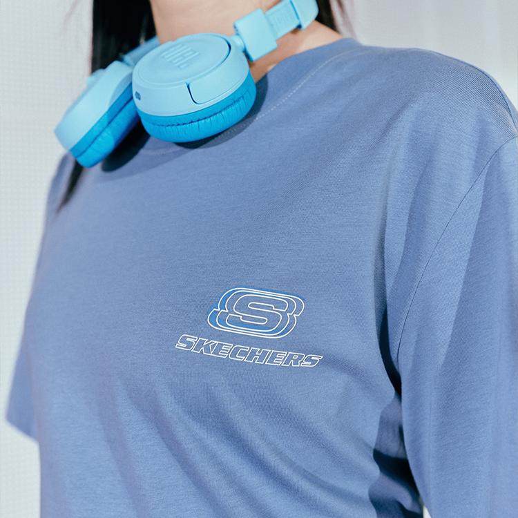 Skechers斯凯奇男秋冬季情侣速干运动短袖潮牌圆领休闲透气T恤女,淘宝优惠券,粉丝福利购,淘宝优惠卷