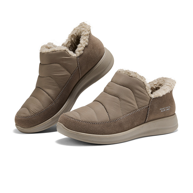 斯凯奇闪穿鞋|2026秋冬新款女鞋一脚蹬休闲鞋低帮舒适保暖运动鞋,淘宝优惠券,粉丝福利购,淘宝优惠卷