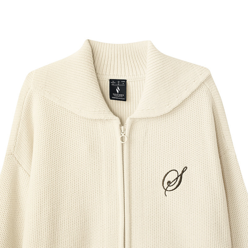 Skechers斯凯奇羊毛运动休闲外套女圆领落肩设计活力时尚舒适翻领,淘宝优惠券,粉丝福利购,淘宝优惠卷