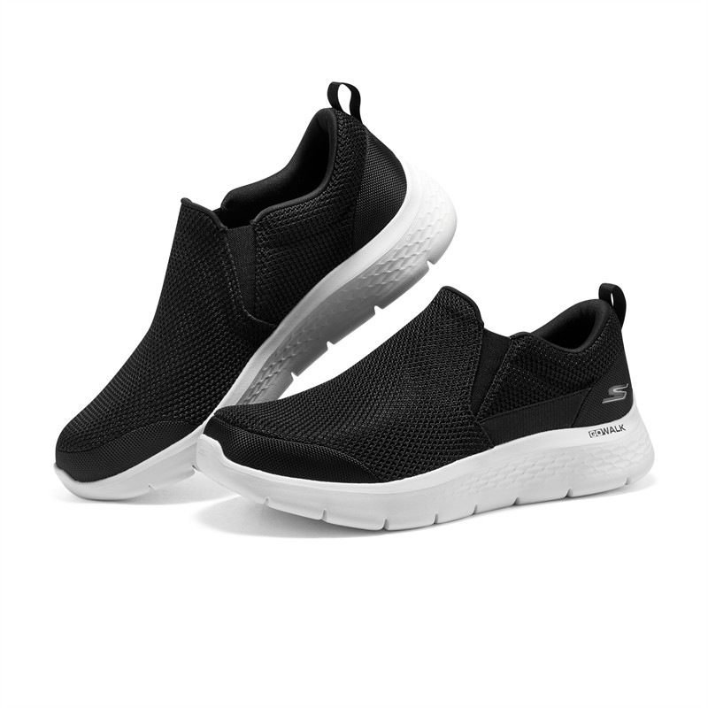 Skechers斯凯奇男鞋秋冬透气舒适高回弹一脚蹬轻便散步缓震健步鞋,淘宝优惠券,粉丝福利购,淘宝优惠卷