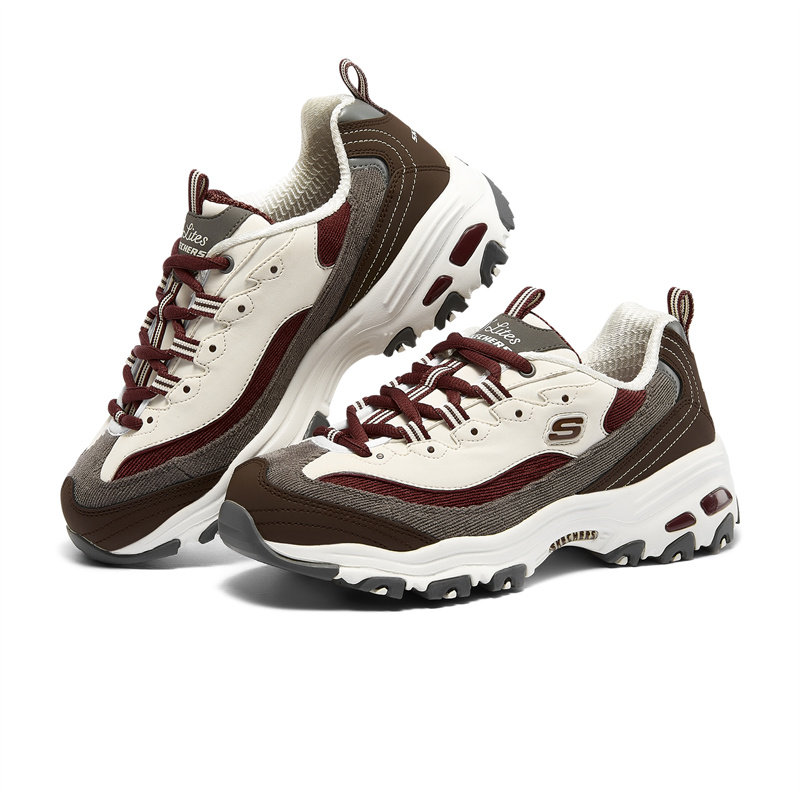 Skechers斯凯奇春秋冬季款女鞋奶茶熊运动鞋黑糖烤奶老爹鞋熊猫鞋,淘宝优惠券,粉丝福利购,淘宝优惠卷