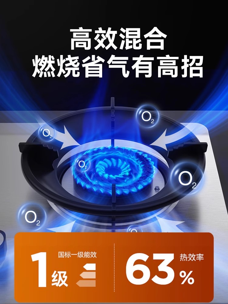 森太5.2Kw不锈钢燃气灶煤气灶双灶家用液化气灶具嵌入天然气炉灶 - 图2