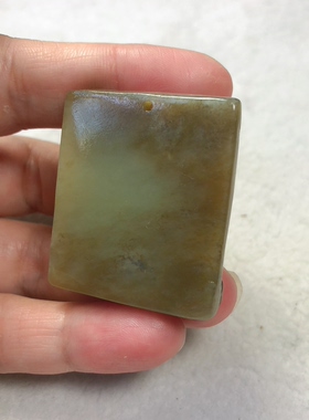 黄白老玉梅花吊坠一物一图和田玉梅花毛衣链挂件