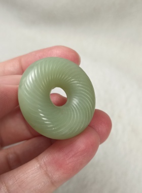 和田玉平安扣吊坠全新包邮