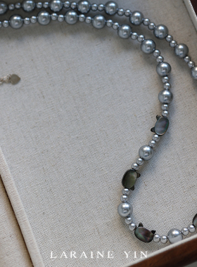 小众轻奢猫咪贝壳项链