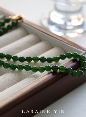绿玛瑙串珠项链毛衣链