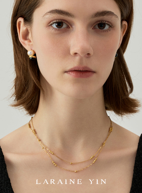 复古高级感小众圆珠项链