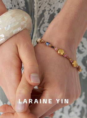 LARAINE YIN原创设计波西米亚串珠 叠戴精致个性手链项链锁骨链