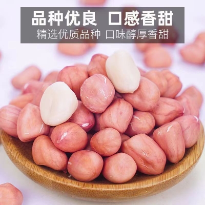 2023现剥新花生米特级大粒不带壳新鲜粉皮白沙花生仁手工挑选花生 - 图1