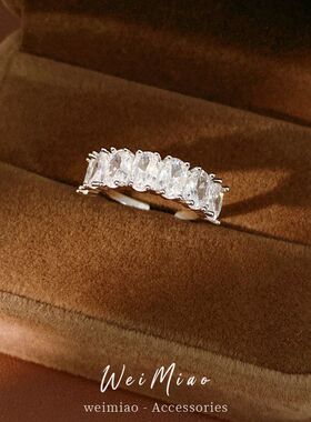 小众锆石双层手饰指环气质小众