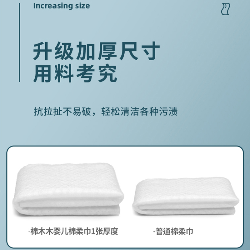 碧C婴儿棉柔巾便携装宝宝新生儿干湿两用柔纸巾40抽6包绵柔巾纯棉