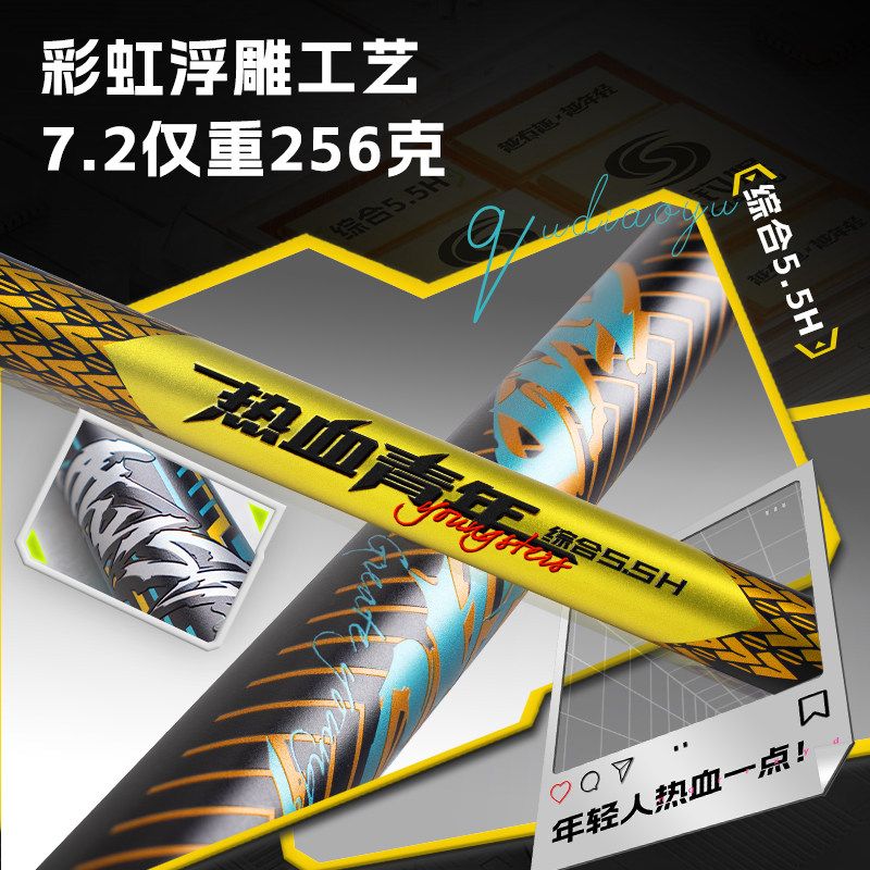 趣钓娱热血青年5.5H综合竞技台钓竿高碳轻量威海厂家直发鱼竿渔具,淘宝优惠券,粉丝福利购,淘宝优惠卷