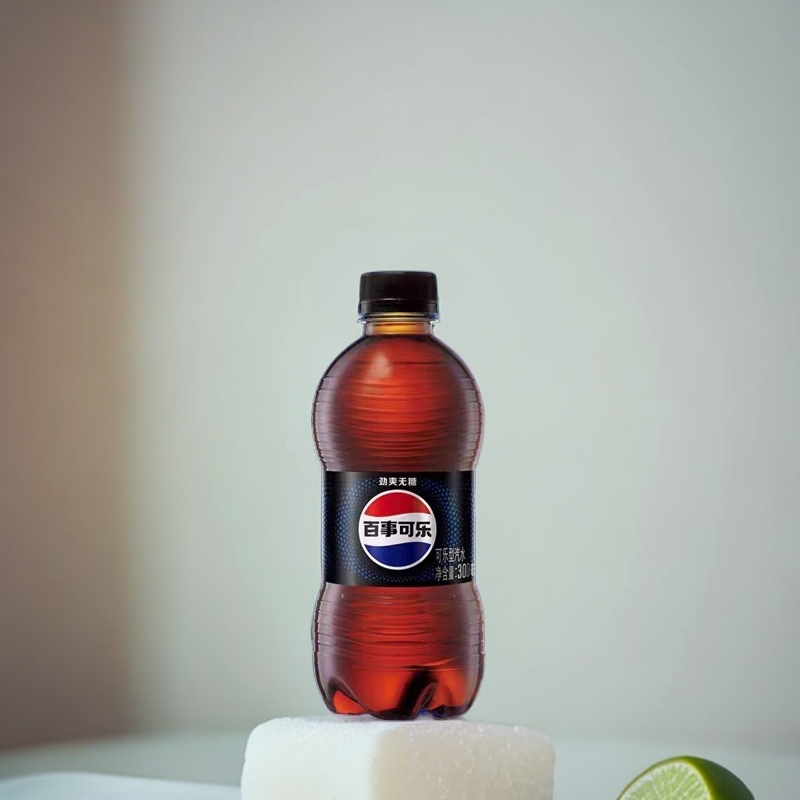 百事可乐300ml/瓶装无糖可乐气泡十足清爽风味味蕾无糖可乐休闲