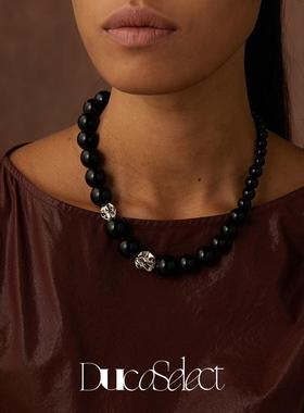 百搭时尚轻奢简约气质颈链黑玛瑙