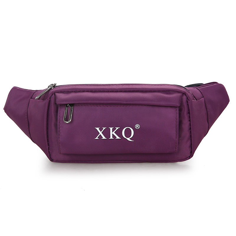 Fashionable sports waist bag versatile nylon diagonal straddle bag waterproof running bag mobile phone bag men and women marathon multi-function bag