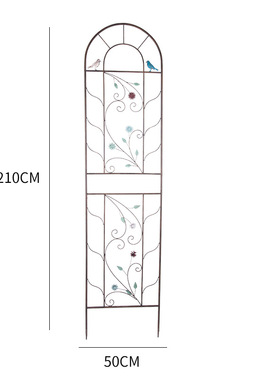 庭院铁艺爬藤架花架围栏阳台花园篱笆栅栏户外铁线莲攀爬植物支架
