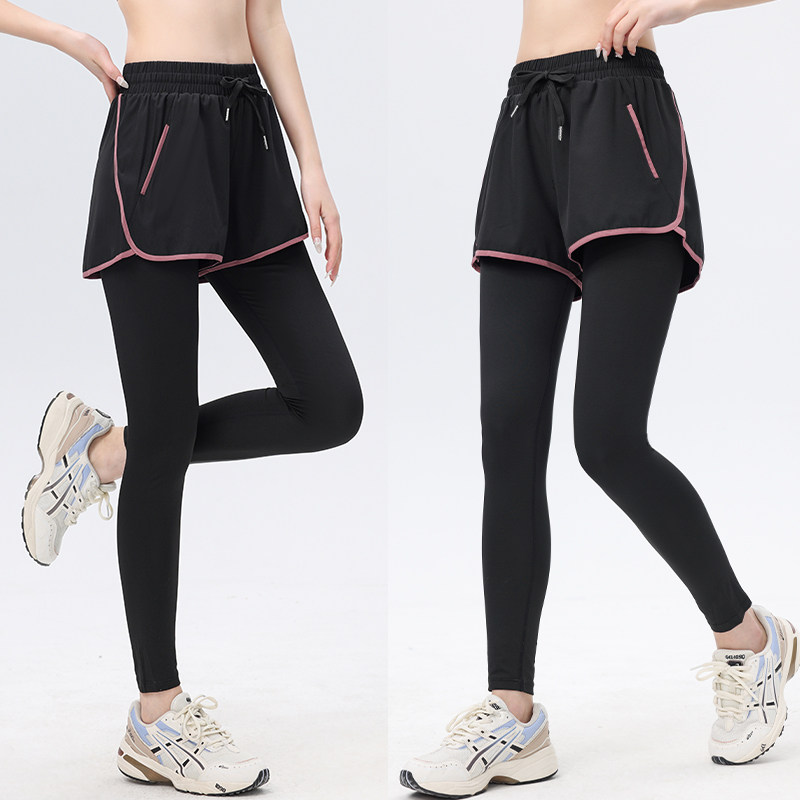 健身房跑步专用运动服女大码速干宽松假两件带短裤瑜伽长裤子外穿,淘宝优惠券,粉丝福利购,淘宝优惠卷