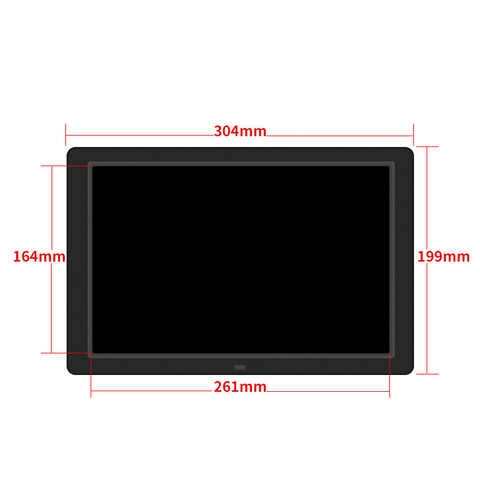 Черная цифровая электронная фоторамка, электронный фотоальбом, P12, 12 дюймов