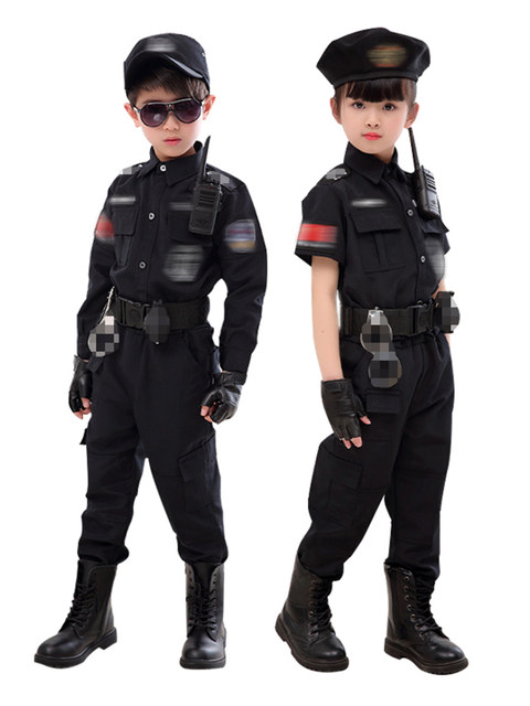 Children's Police Special Police Special Forces toy Set Mita Equipment Performance Services Police Police Police Officer Uniform