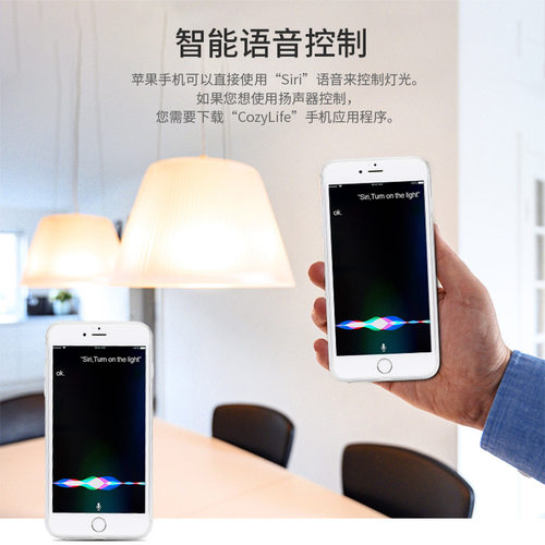 苹果家庭led智能灯泡wifi 语音控制七彩台灯变光球泡e27螺口暖光 - 图3