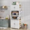 Perforated board kitchen shelf floor-standing multi-layer microwave oven