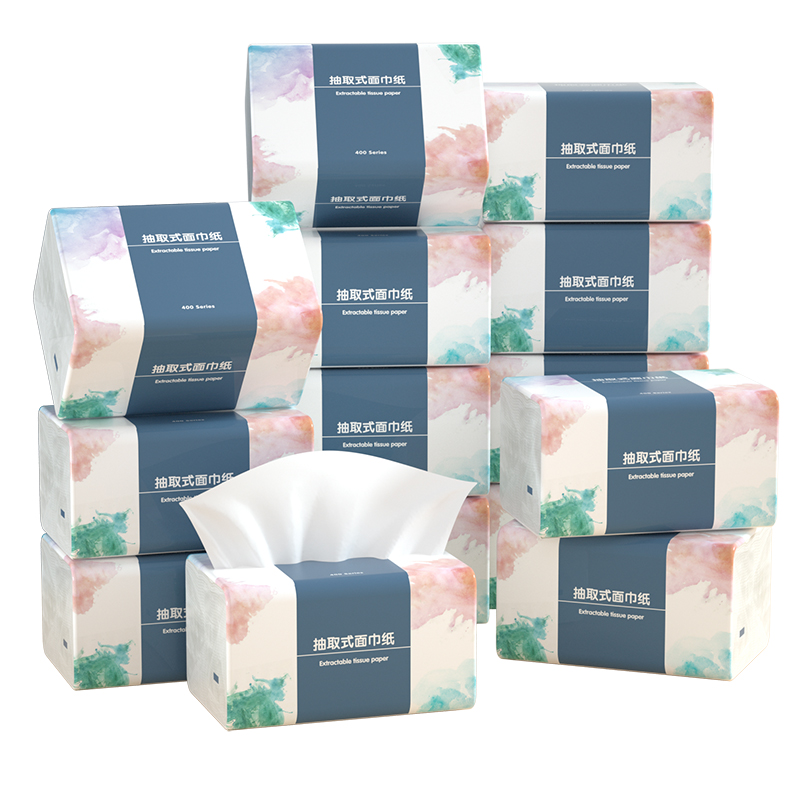 【厂家补贴价】300张纸巾卫生纸抽纸面巾纸家用擦手纸餐巾纸整箱 - 图3