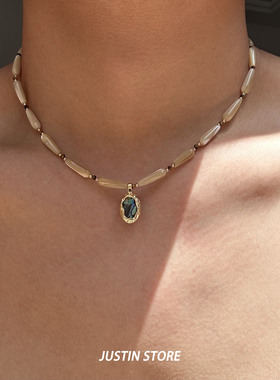 小众设计高级感串珠中古项链