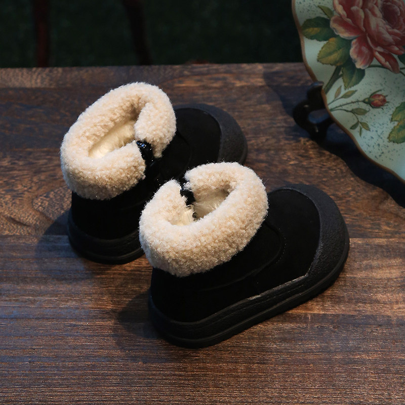 冬季儿童雪地靴学步宝宝棉鞋男女小童保暖短靴防踢软底婴幼儿鞋子,淘宝优惠券,粉丝福利购,淘宝优惠卷