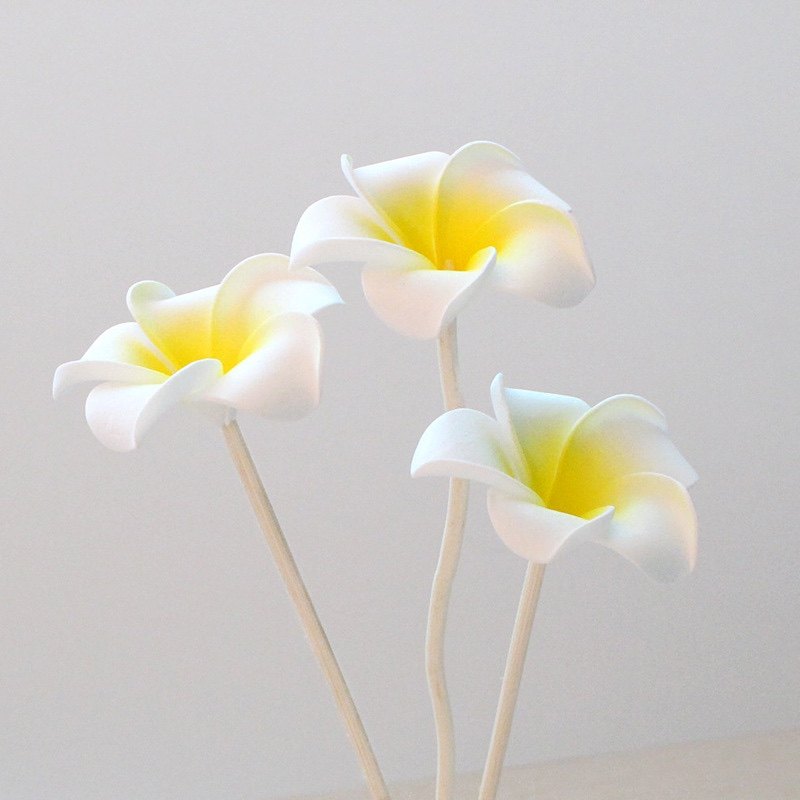 小清新白色鸡蛋花北欧风格桌面客厅摆设轻奢礼物无火香薰配件,淘宝优惠券,粉丝福利购,淘宝优惠卷