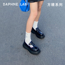 新年战靴！DAPHNELAB达芙妮方糖靴子乐福鞋