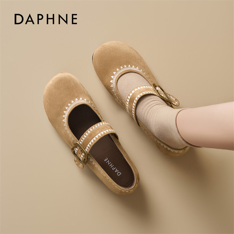 达芙妮法式玛丽珍鞋女2026新款春季勃肯巨好看休闲单鞋平底孕妇鞋,淘宝优惠券,粉丝福利购,淘宝优惠卷