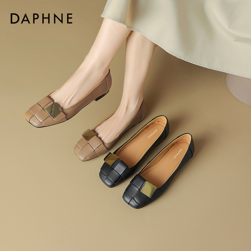 达芙妮单鞋女2026新款春季法式复古玛丽珍女鞋春季通勤平底小皮鞋,淘宝优惠券,粉丝福利购,淘宝优惠卷