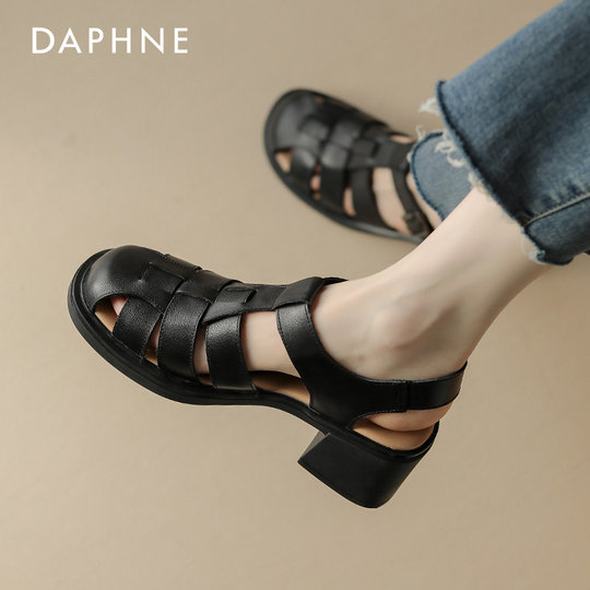 Daphne Roman Sandalen für Damen, ermüdungsfreie Schuhe mit hohem Absatz