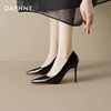 Daphne black high heels for women