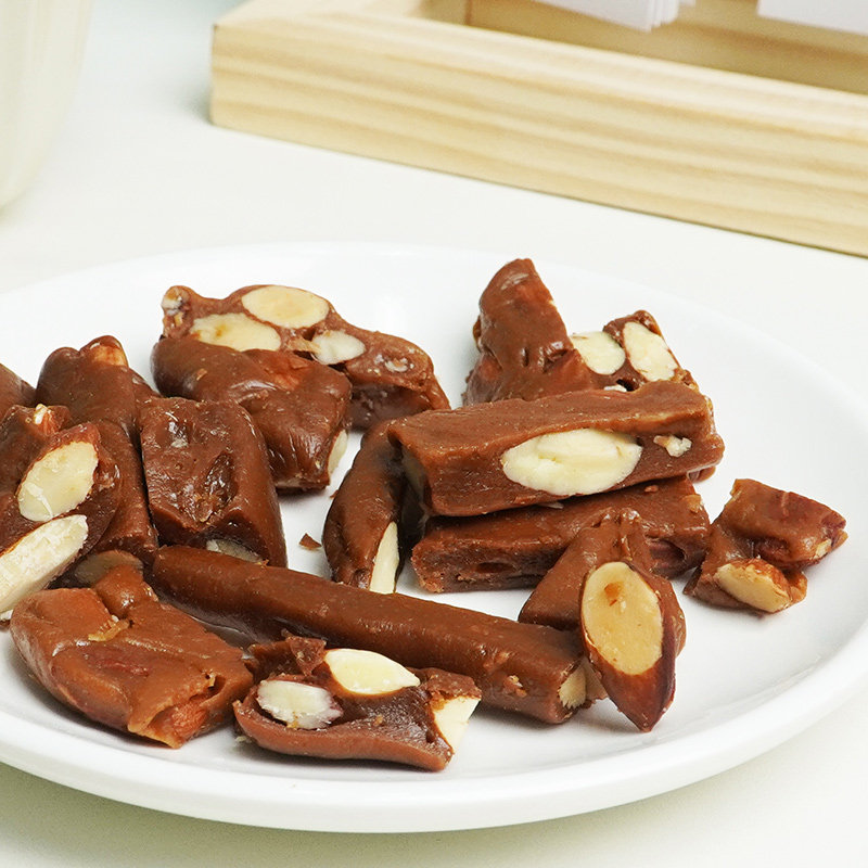 巴旦木太妃糖手工焦糖味扁桃仁海盐杏仁太妃脆情人节喜糖果酥零食 - 图3