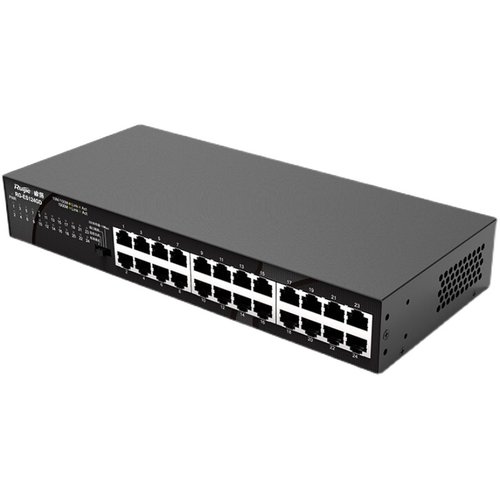 Ruijie锐捷睿易网络24口交换机RG-ES124GD-E 全千兆端口 桌面型非网管型 可分线企业级 上机架 官方旗舰店 - 图3